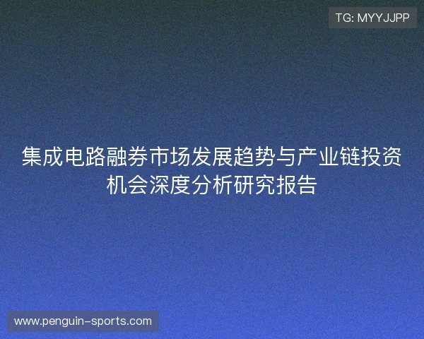集成电路融券市场发展趋势与产业链投资机会深度分析研究报告